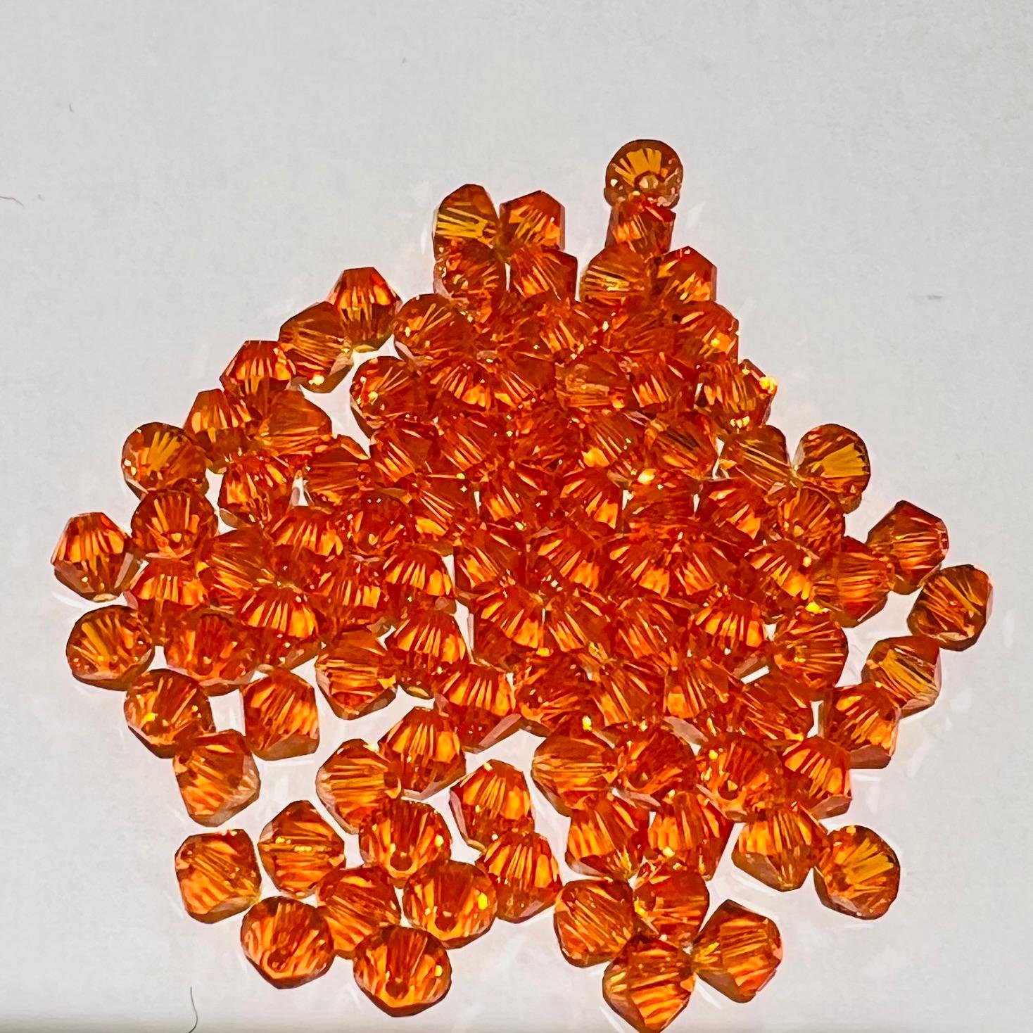 Swarovski bicono Tangerine 3 mm swarovski busta da 100pz