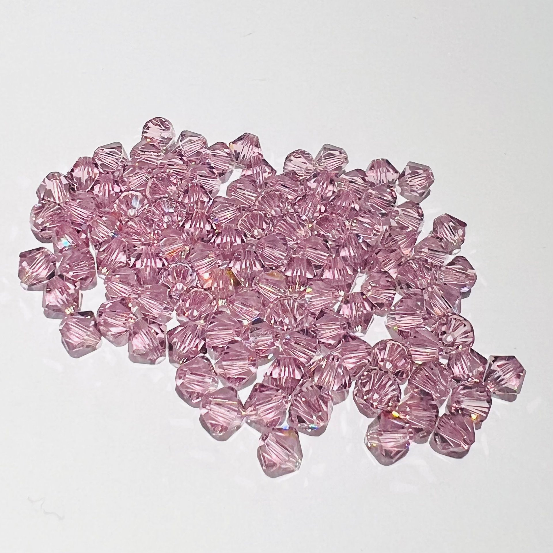 Swarovski bicono Light Amethyst 3 mm swarovski busta da 100pz