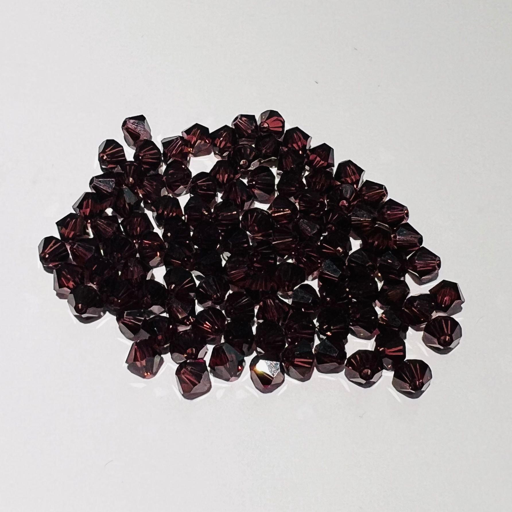 Swarovski bicono Burgundy 6mm swarovski busta da 50 pz