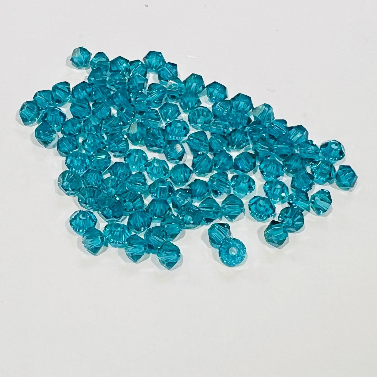 Swarovski bicono Blue Zircon 3 mm swarovski busta da 100 pz