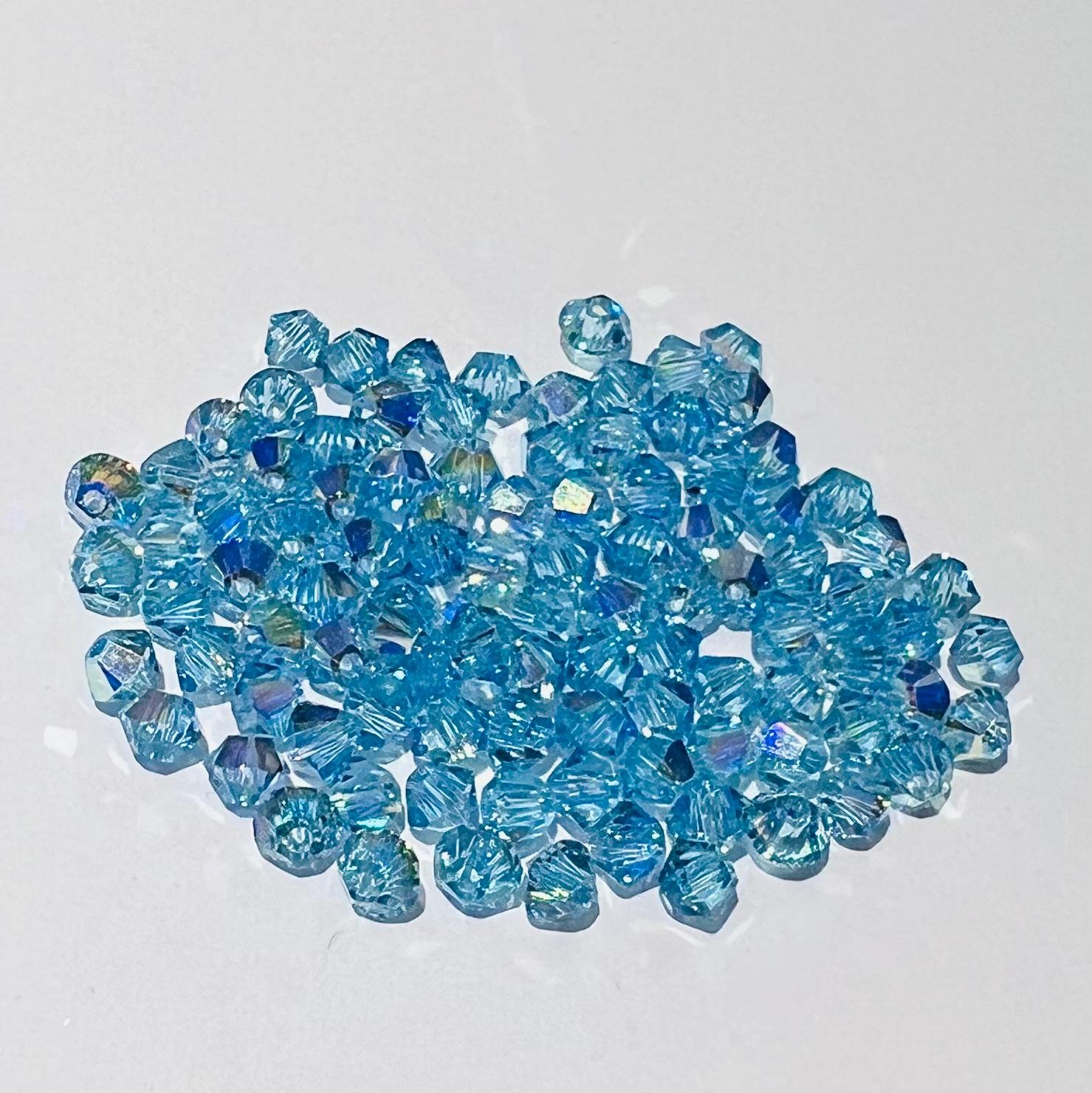 Swarovski bicono Aquamarine Ab 3 mm swarovski busta da 100pz
