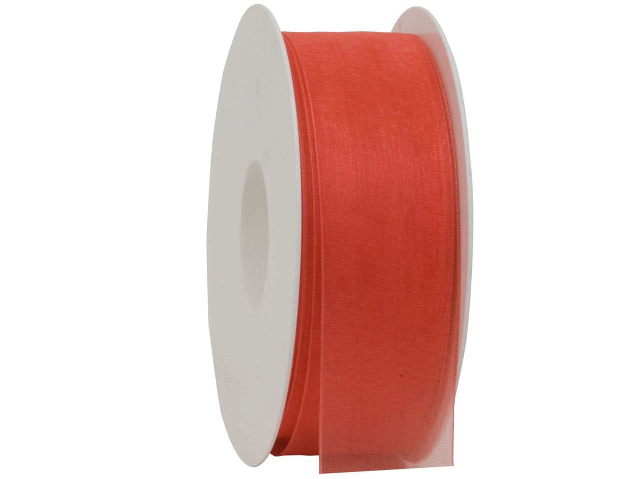 nastro organza corallo caldo Goldina 40 mm x 1 mt