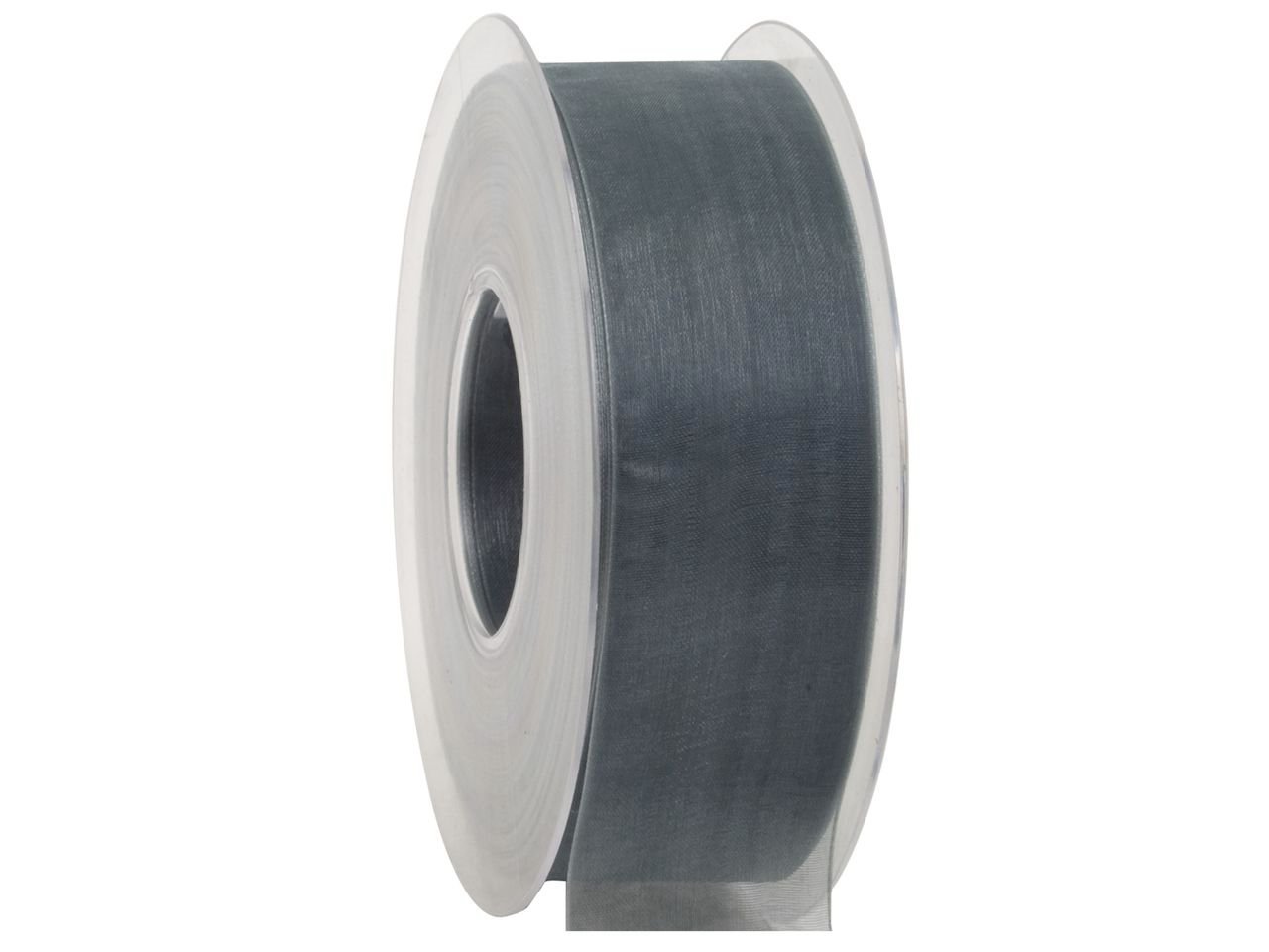 nastro organza grigio azzurro Goldina 40 mm x 1 mt