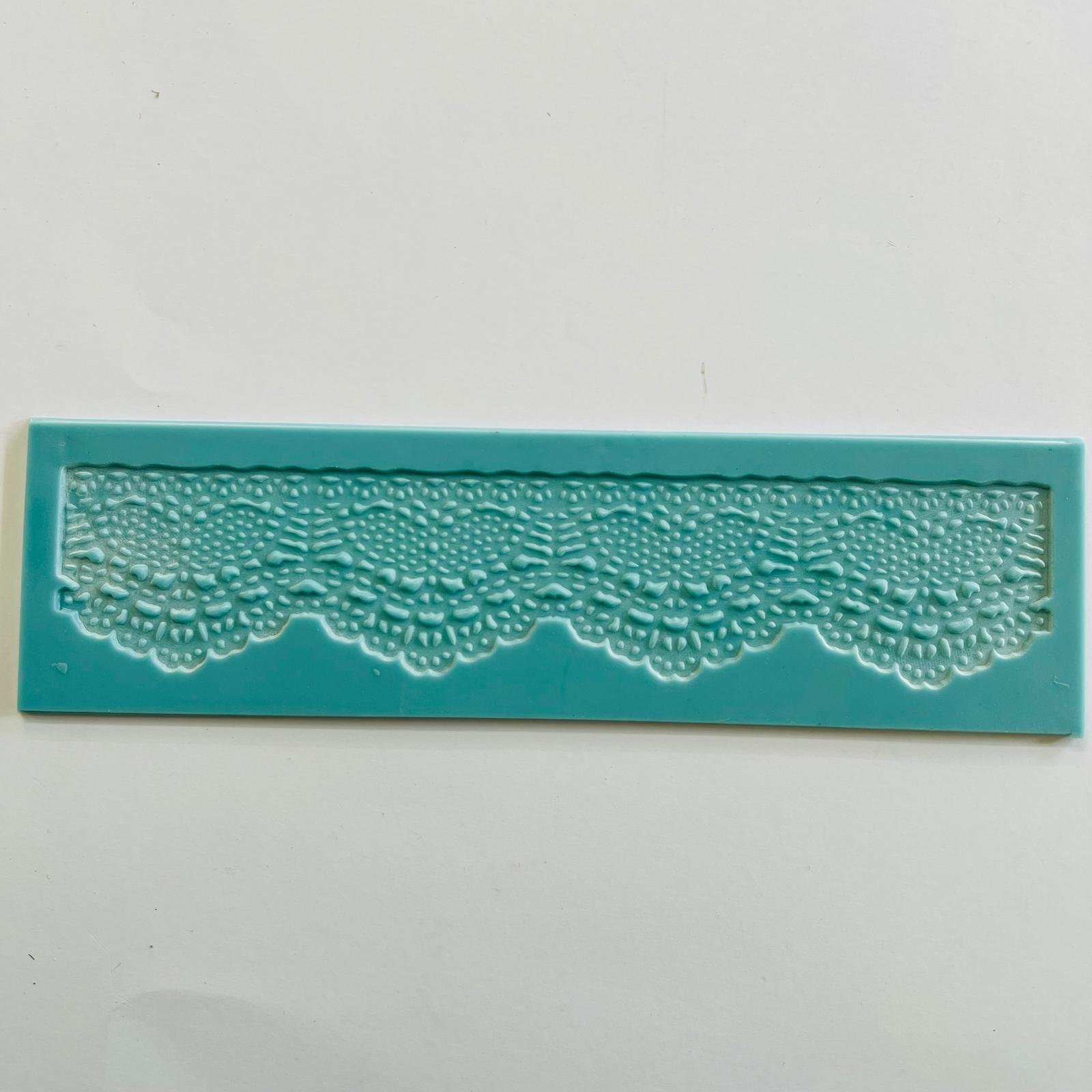 stampo per bassorilievo effetto pizzo renkalik 23cm x  6 cm