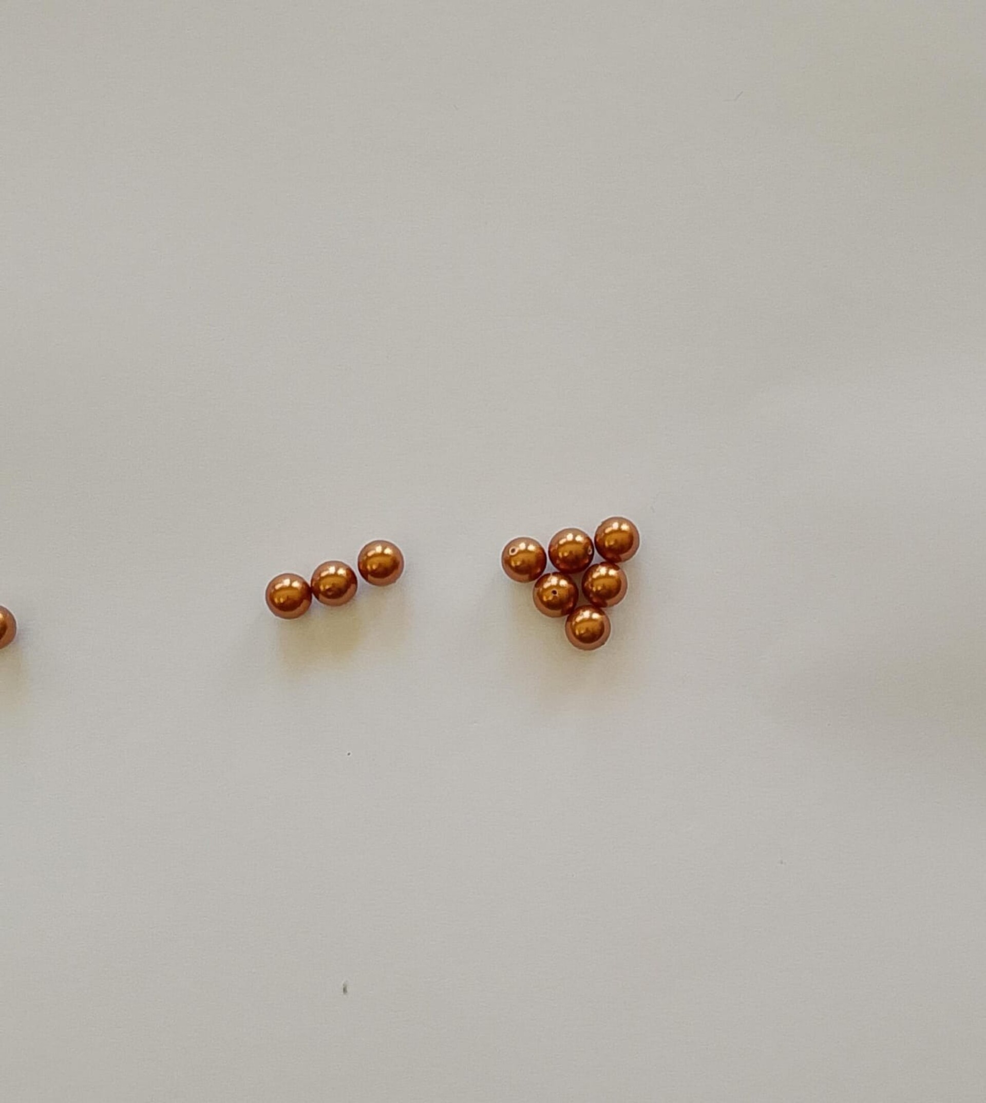 perle swarovski 5810 crystal copper pearl busta da 30 pezzi 6mm