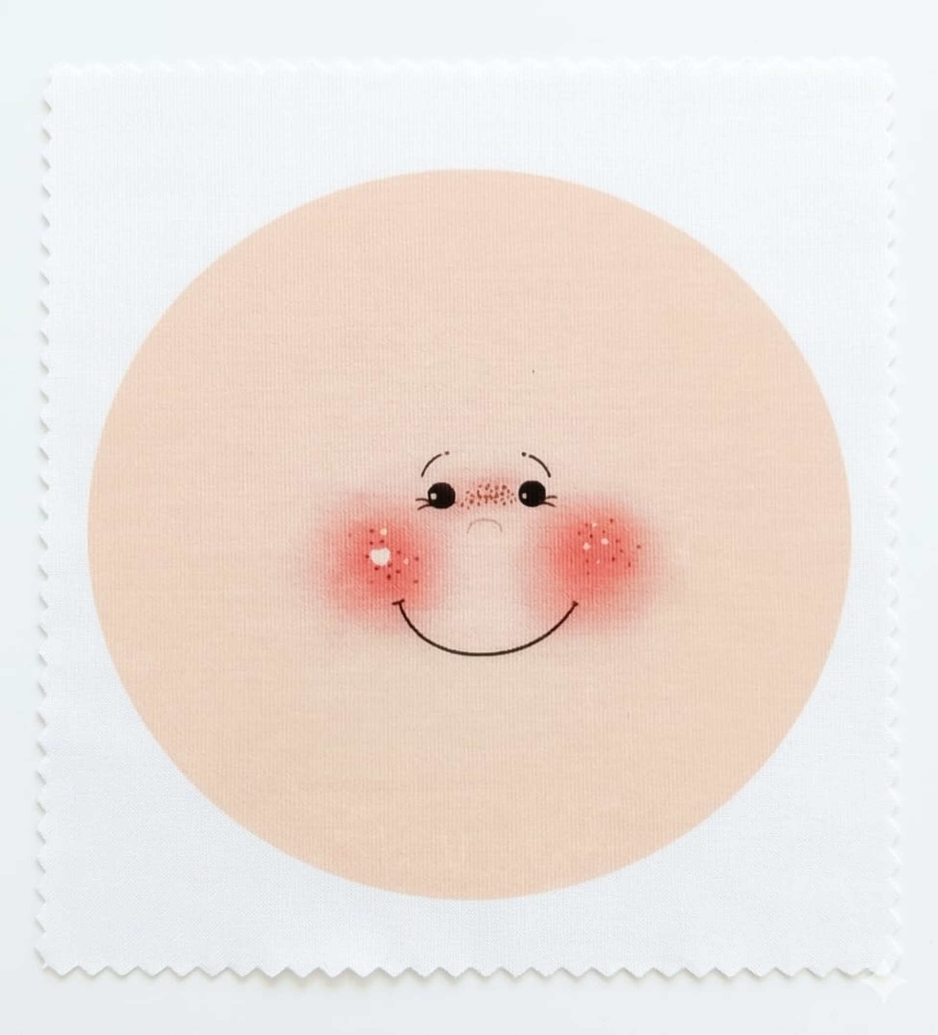 faccina tessuto in maglina Nanette diametro 13cm renkalik busta da 2 pezzi