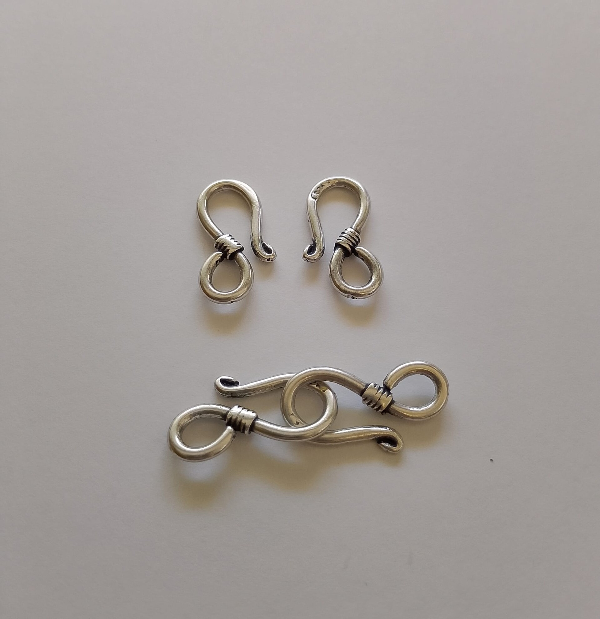 chiusura per bracciali e collane colore argento 30 mm Free Bigiotteria busta da 20 pezzi