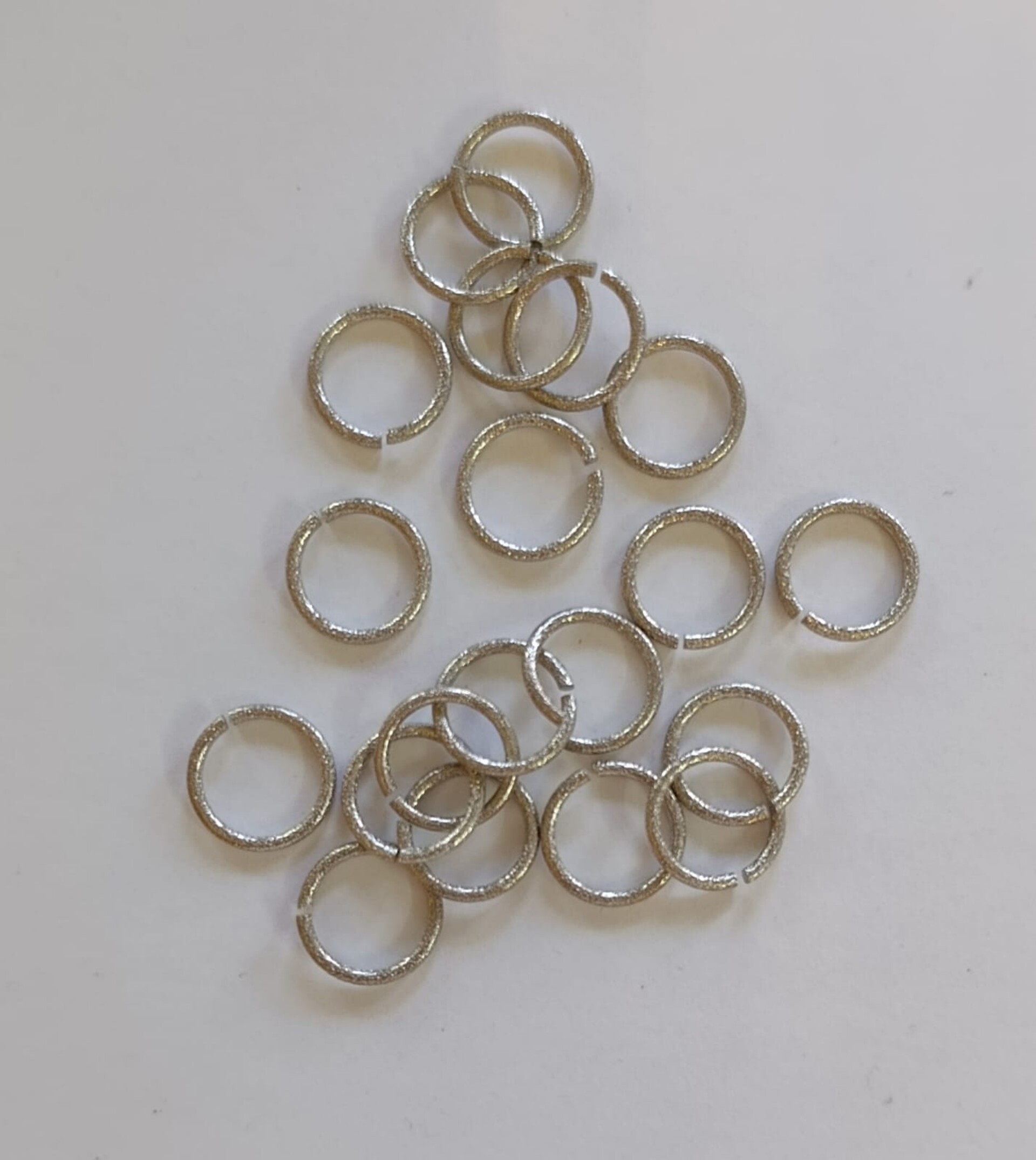 Anello di congiunzione colore argento mm16 menoni busta da 20 pezzi