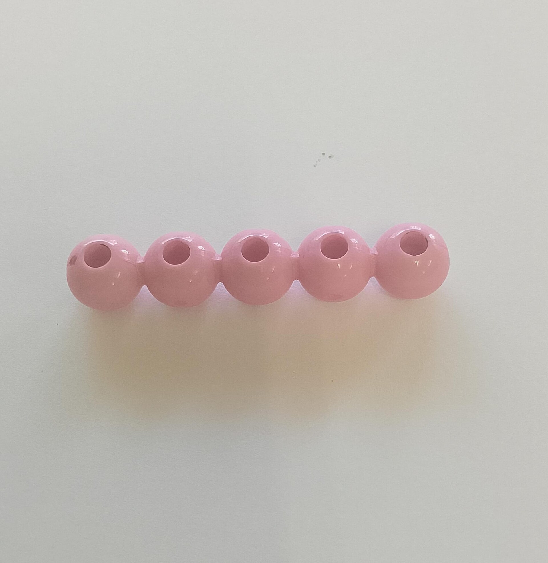 Perla rosa 40 mm mabel busta da 10 pezzi