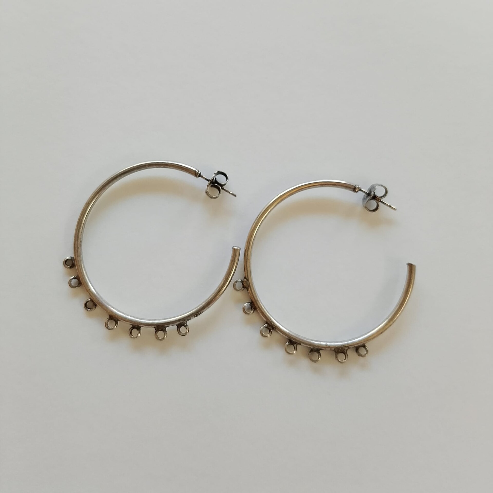 orecchini creole colore argento 45mm Free Bigiotteria busta da 2 coppie
