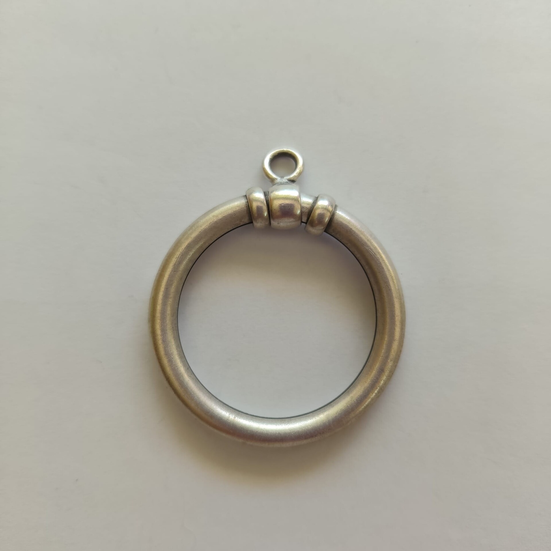 cerchio per ciondolie orecchini argento antico chiaro diametro 4 mm menoni busta da 3 pezzi