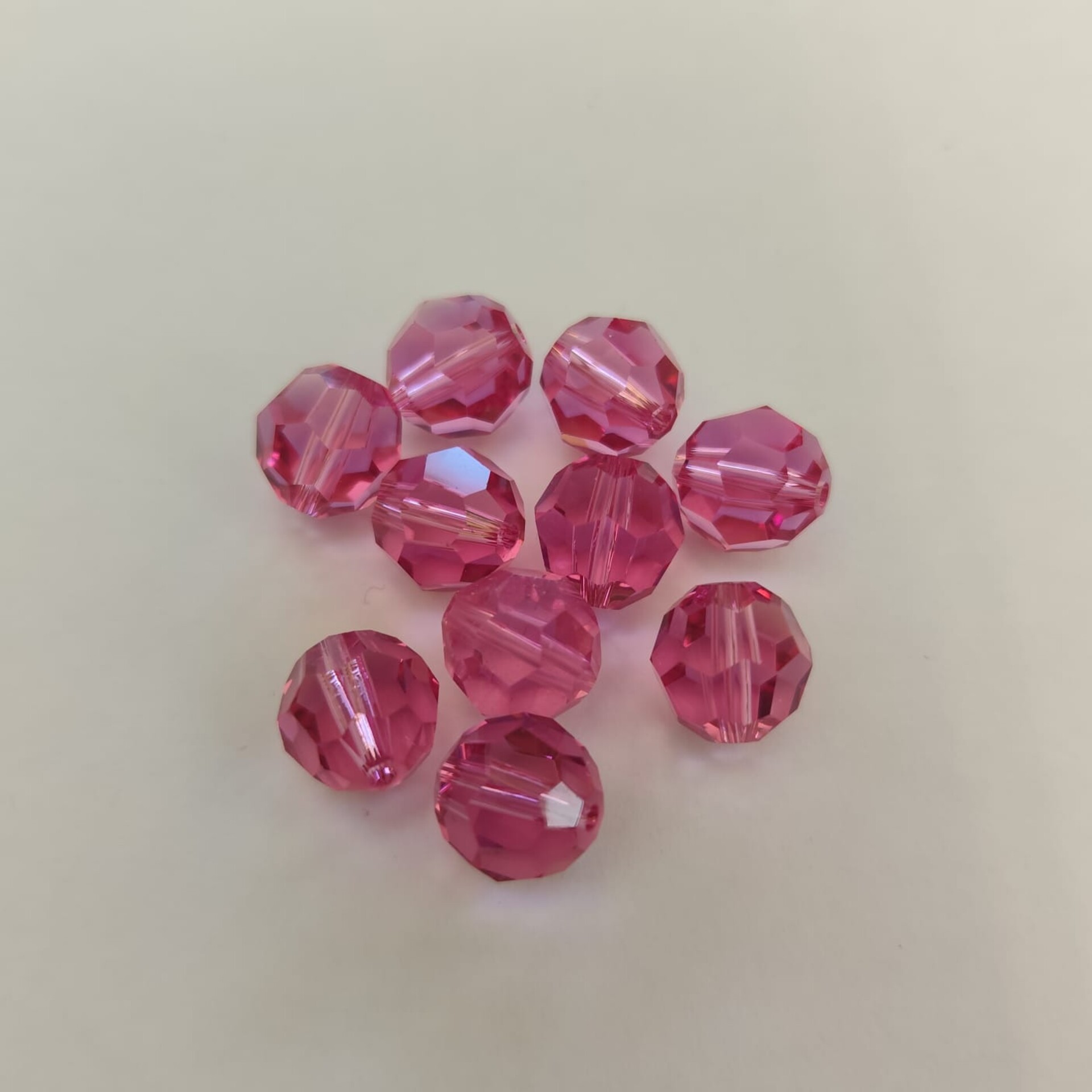 swarovsky sfaccettati 10 mm colore rose swarovski busta da 10 pezzi