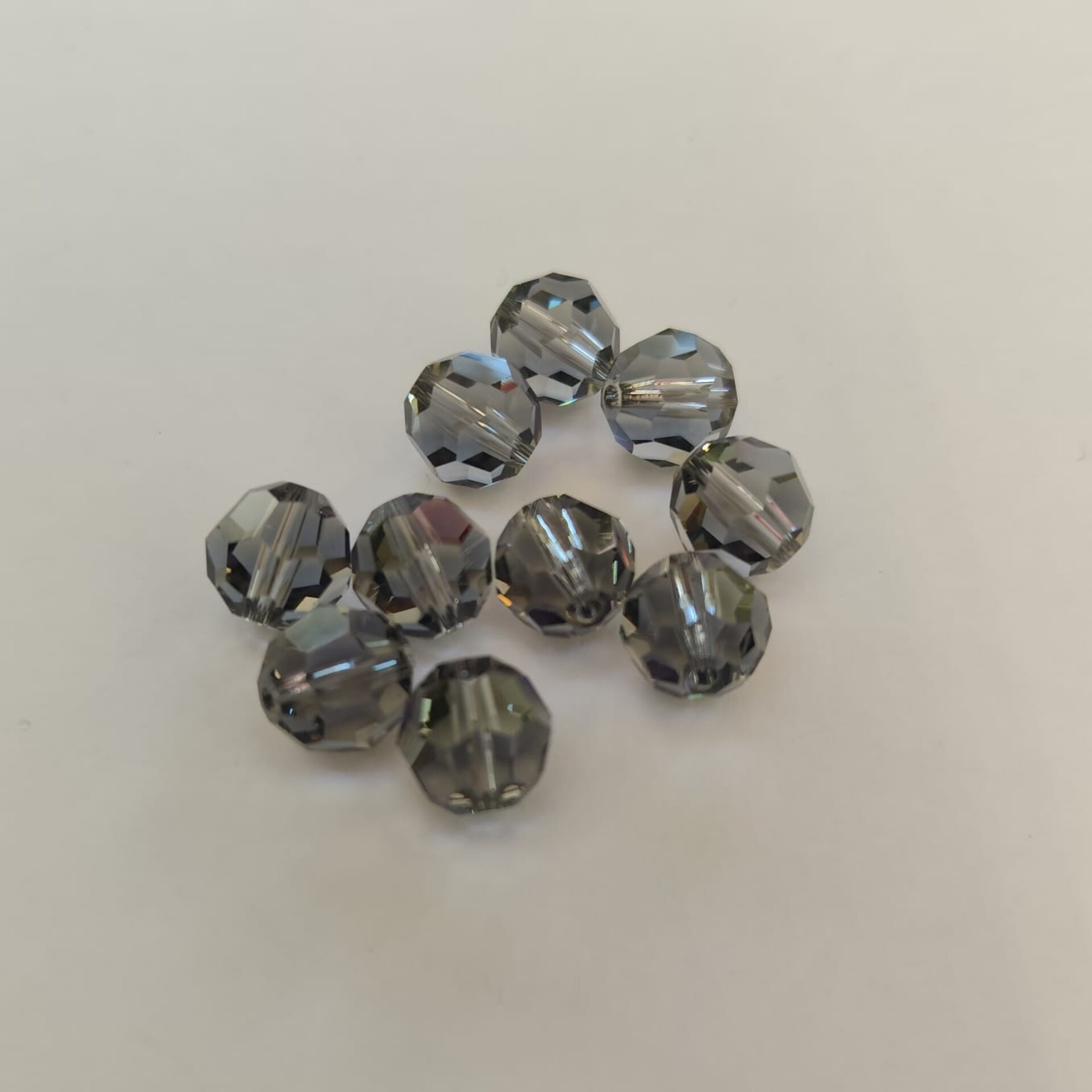 Swarovski sfaccettato Black Diamond 10 mm swarovski busta da 10 pezzi