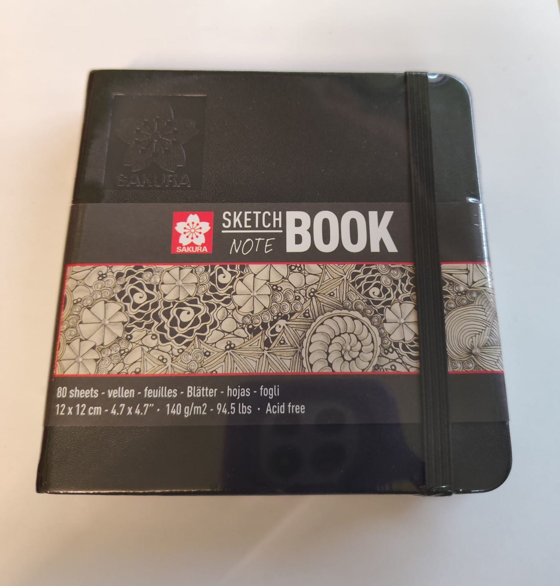 Blocco Sketch  acid free 140/m²  80fogli sakura 12 X12 cm 4,7"x4,7"