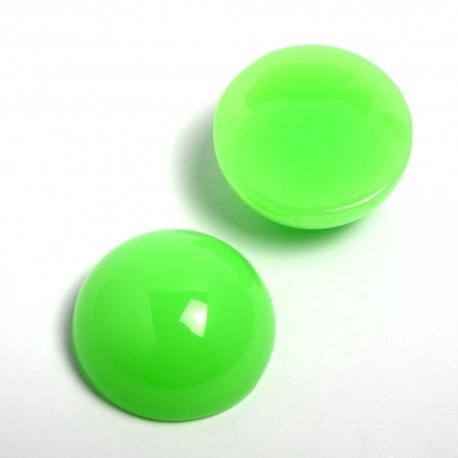 Cabochon verde fluo 20 mm arti e grafica busta da 10 pezzi