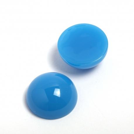 Cabochon blu fluo 15mm arti e grafica busta da 15 pezzi