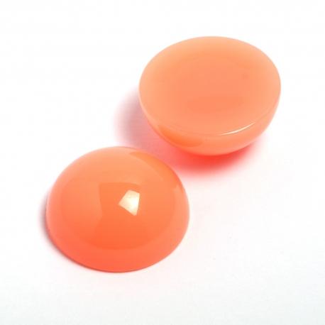 Cabochon arancio fluo 15 mm arti e grafica busta da 15 pezzi