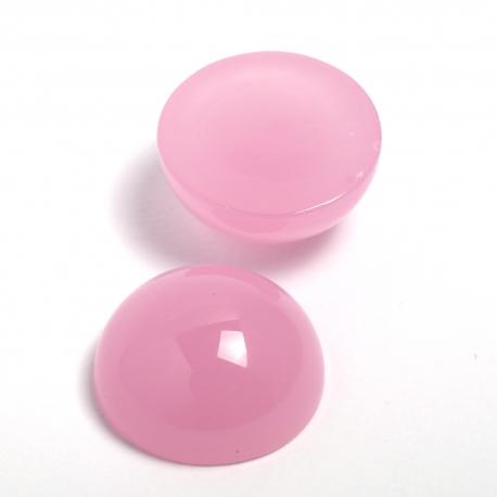 Cabochon rosa opale 15 mm arti e grafica busta da 15 pezzi
