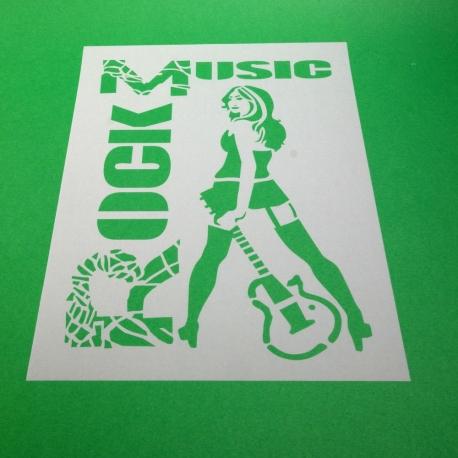 Stencil rock stamperia 21x29,7