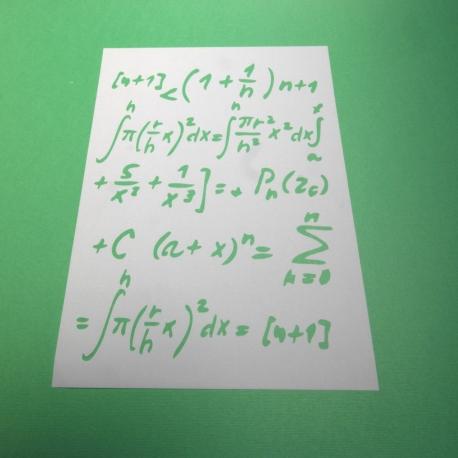 Stencil matematica numeri  stamperia 21x29,7