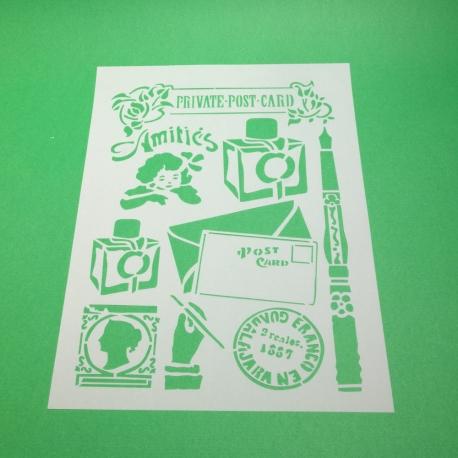 Stencil postcard stamperia 21x29,7