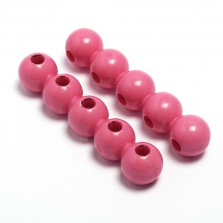 Perla fucsia -  40 mm mabel busta da 10 pezzi