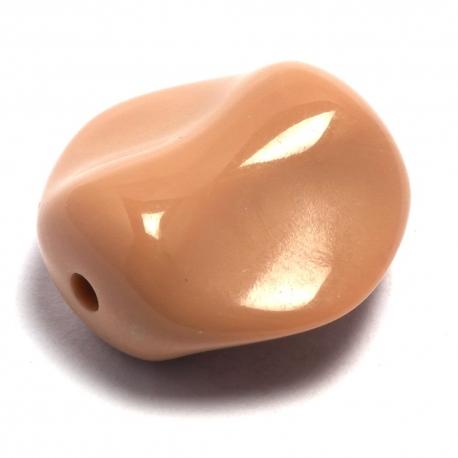 Perla beige resina 38 x 45 mm mabel busta da 4 pezzi