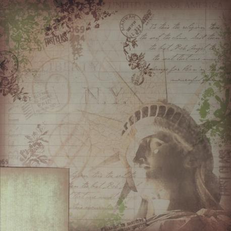 Carta da scrapbooking  New York stamperia foglio