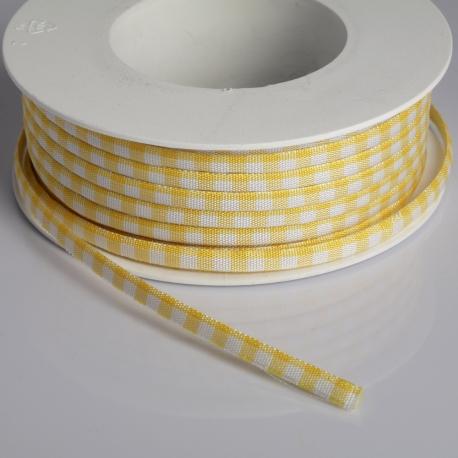 Nastro feltro giallo e bianco Goldina 5 mm