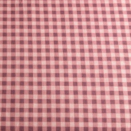 Tessuto americano rosa antico a quadrucci HFT 140x100cm