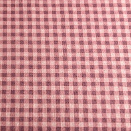 Tessuto americano rosa antico a quadrucci HFT 140x100cm