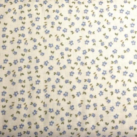 Tessuto americano avorio  con fiorellini HFT 140x100 cm