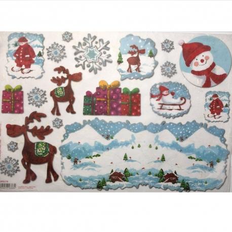 Renne e pupazzi neve stamperia 33x48