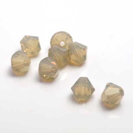 biconi sand opal  6mm swarovski busta da 10 pezzi