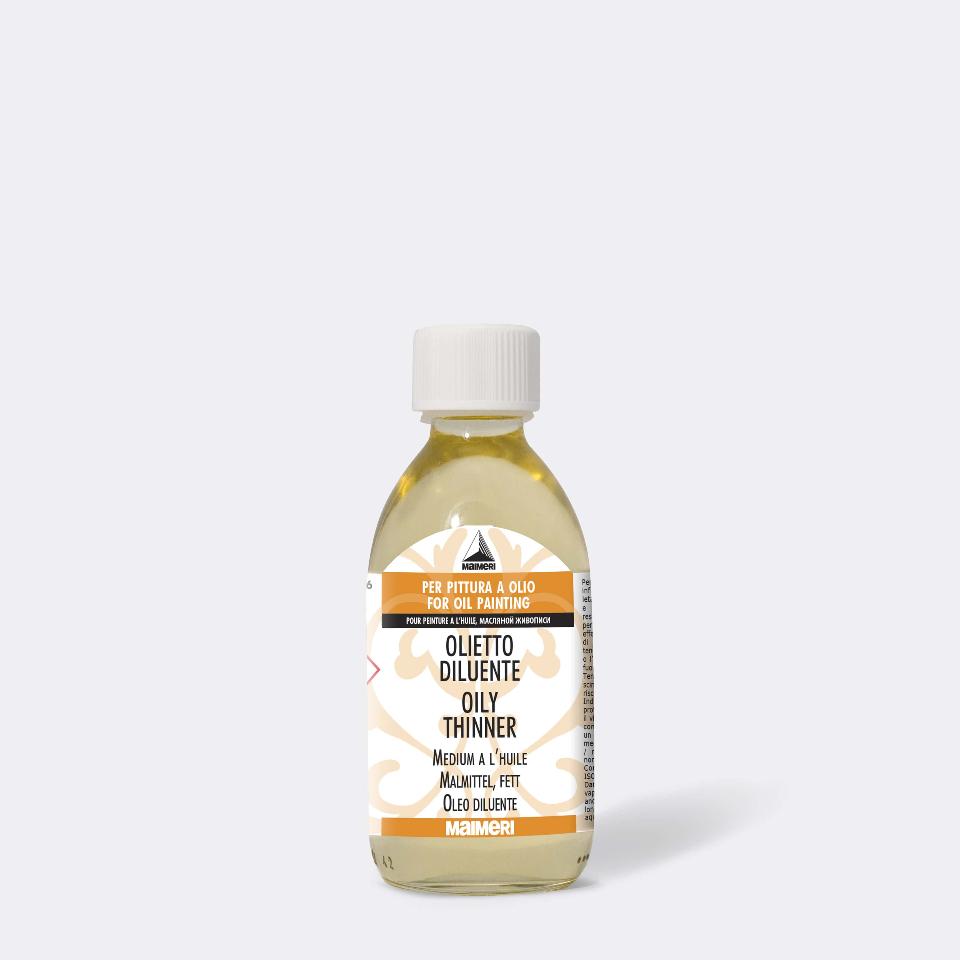 olietto diluente maimeri bottiglia in vetro da 250 ml