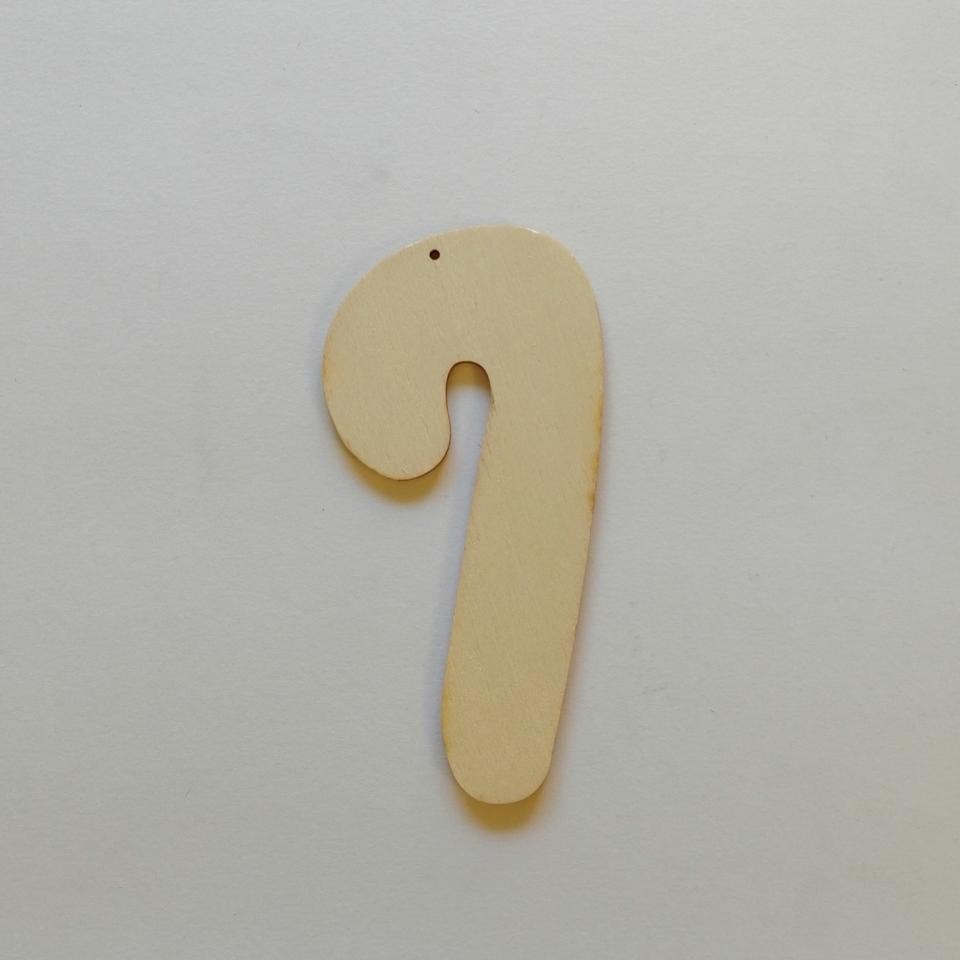 Sagome in legno da decorare  Candy Cane to do 12,5x6cm