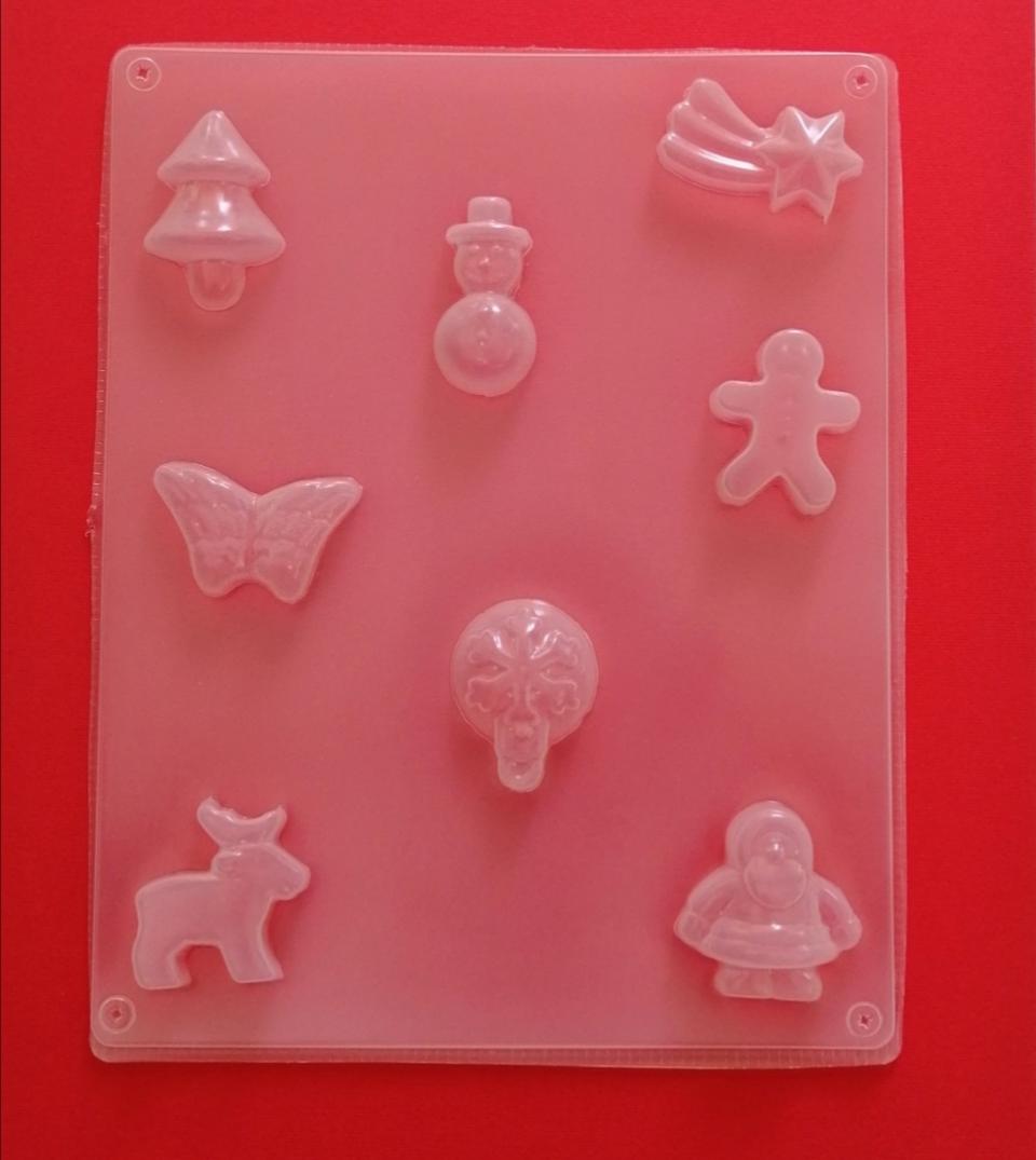 stampo   in  silicone con soggetti natalizi rayher 23,2x18,3cm