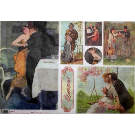 Carta riso scene d'amore dfs149 33x48