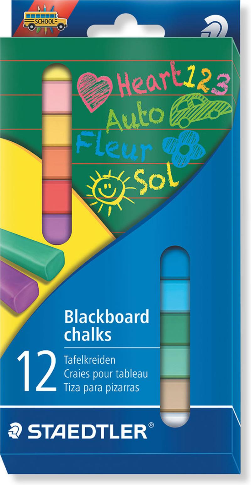 Gessetti da Lavagna Blackboard Chalks Staedtler 12 colori