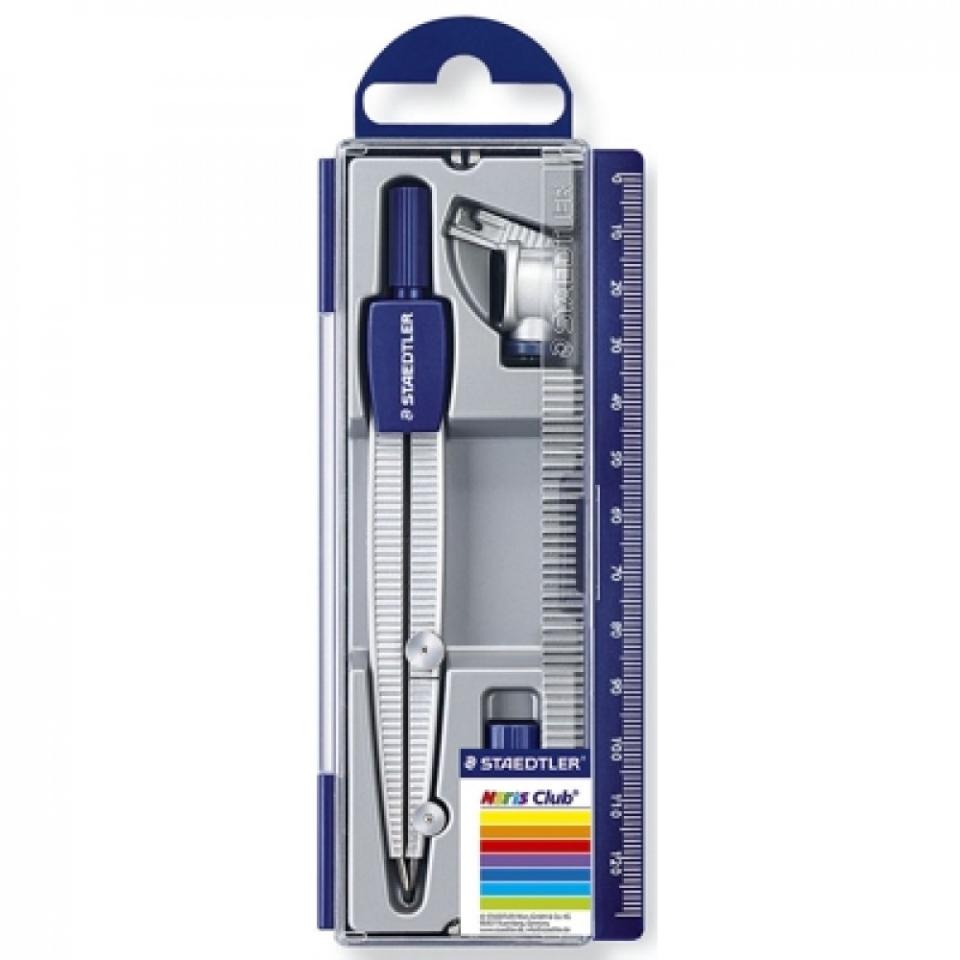Set Compasso Scolastico Staedtler Noris Club con adattatore 550-60