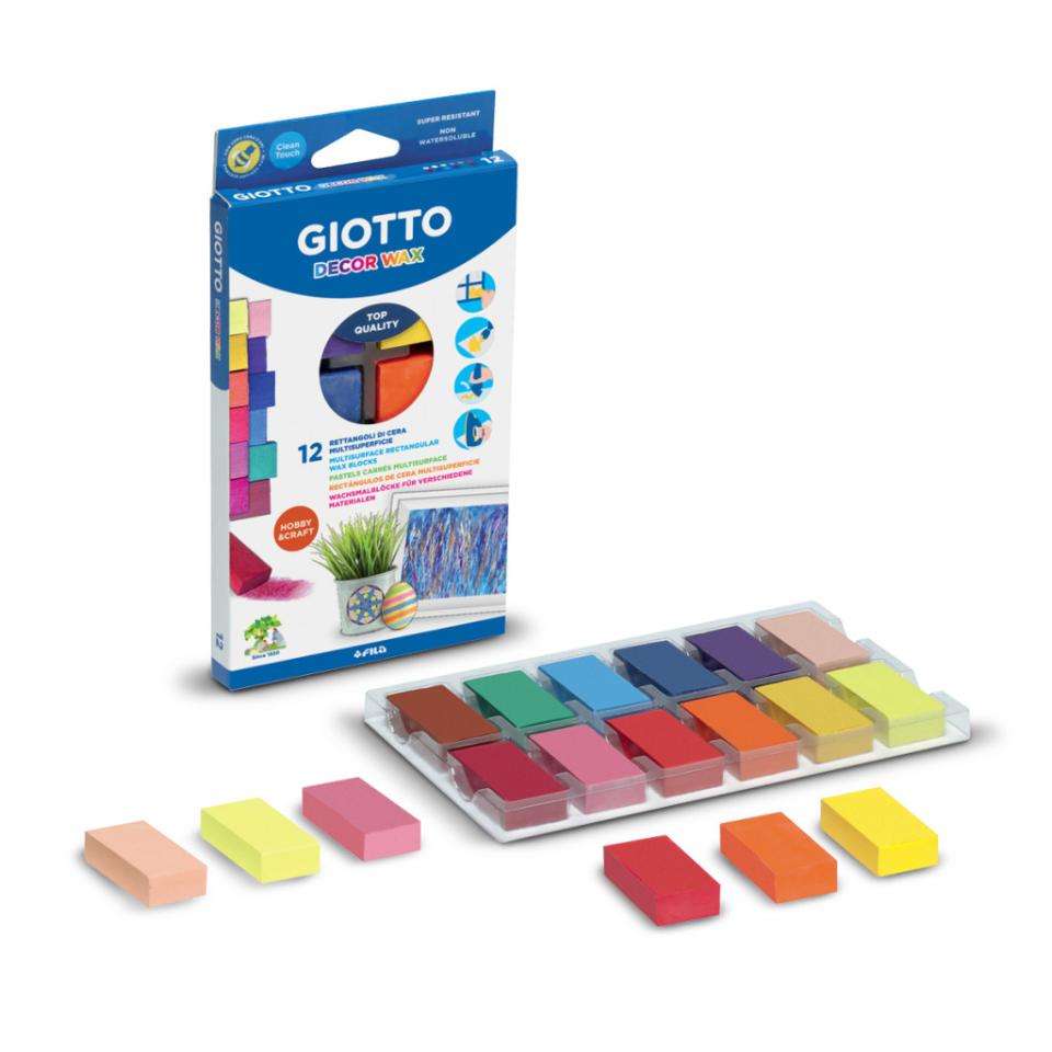 Decor Wax Giotto Fila confezione da 12 pastelli colorati