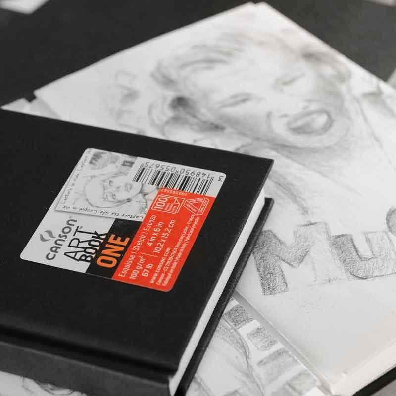 SKETCH ART BOOK ONE Canson FORMATO 14 x 21,6 cm 100G/MQ