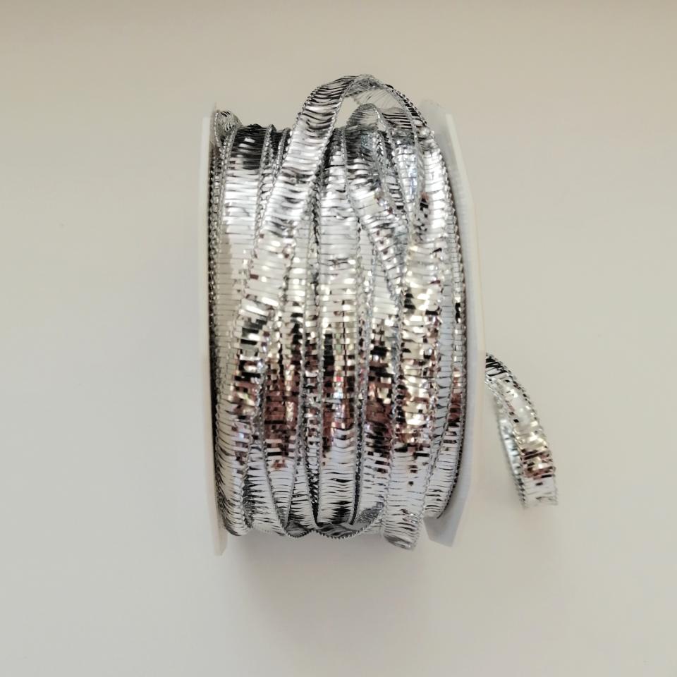 decoro argento metallizzato arti  e grafica 7 mm modellabile