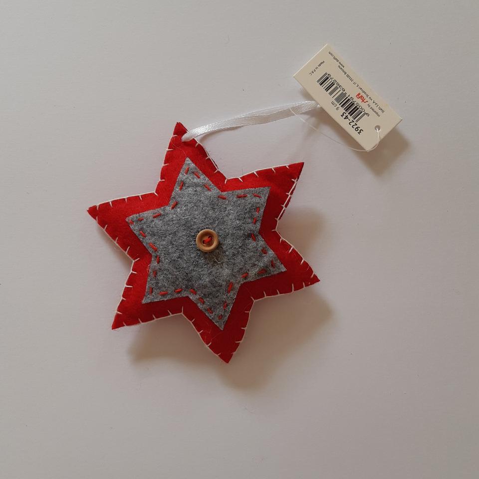 Stelle di pannolenci imbottite stafil 11x9cm confezione 4 pz