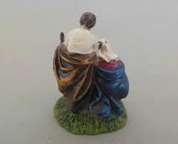 Sacra famiglia per presepe  Marianne hobby H 4.5cm base Diametro 3cm