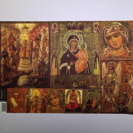 Carta classic icone bizantine stamperia 33x48