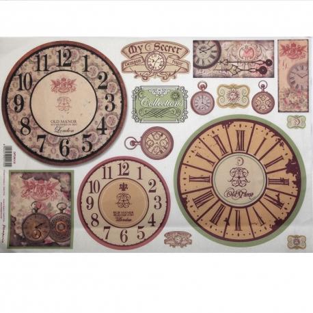 Carta basi orologio stamperia 33x48