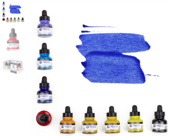 acquerello ink daler rowney aquafine boccetta con dosatore 29,5 ml