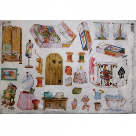 Carta riso arredamento interni calambour 33x48
