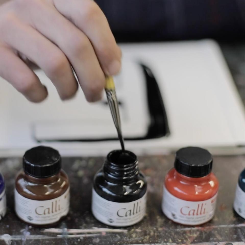 inchiostro per calligrafia Callì daler rowney boccetta in vetro 29,5ml